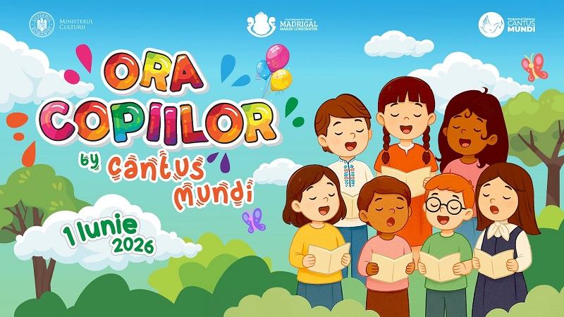 De Ziua Copilului, peste 17.000 de copii canta la Ora Copiilor by Cantus Mundi in Romania si Republica Moldova
